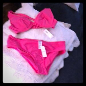 Size small bikini top and size med bottom